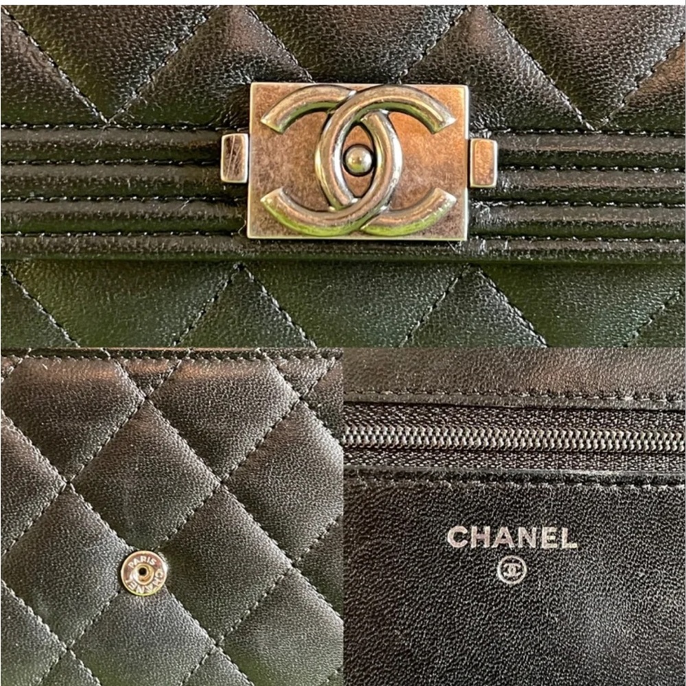 CHANEL Quilted Black Leather Crossbody - Picture 2 of 8
